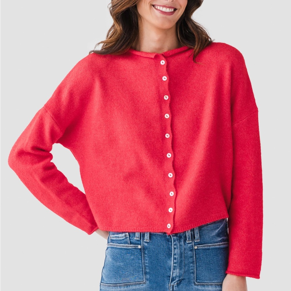 NWOT! Social Threads Piper Cardigan in Red
